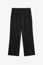 Black track pants with side embroidery - Track Pants 