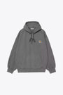 Felpa oversize in cotone grigio antracite con cappuccio - Hooded Vista Sweatshirt 