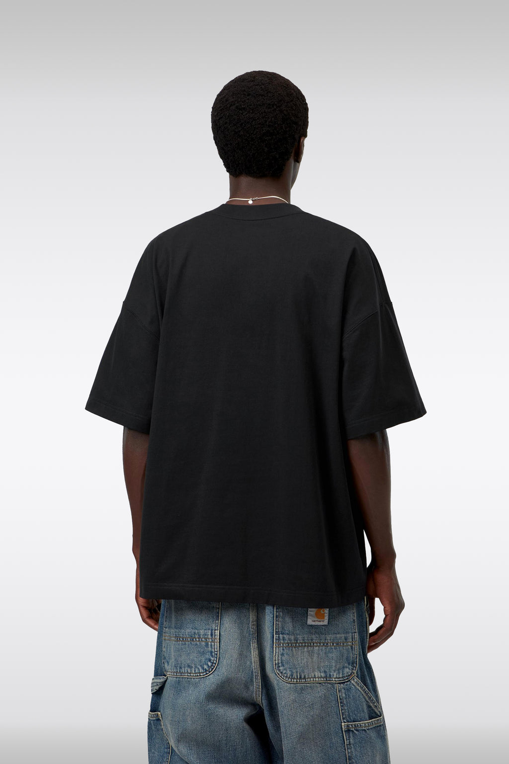 alt-image__T-shirt-boxy-fit-nera-in-cotone-con-tasca-al-petto---S/S-Work-Pocket-T-Shirt