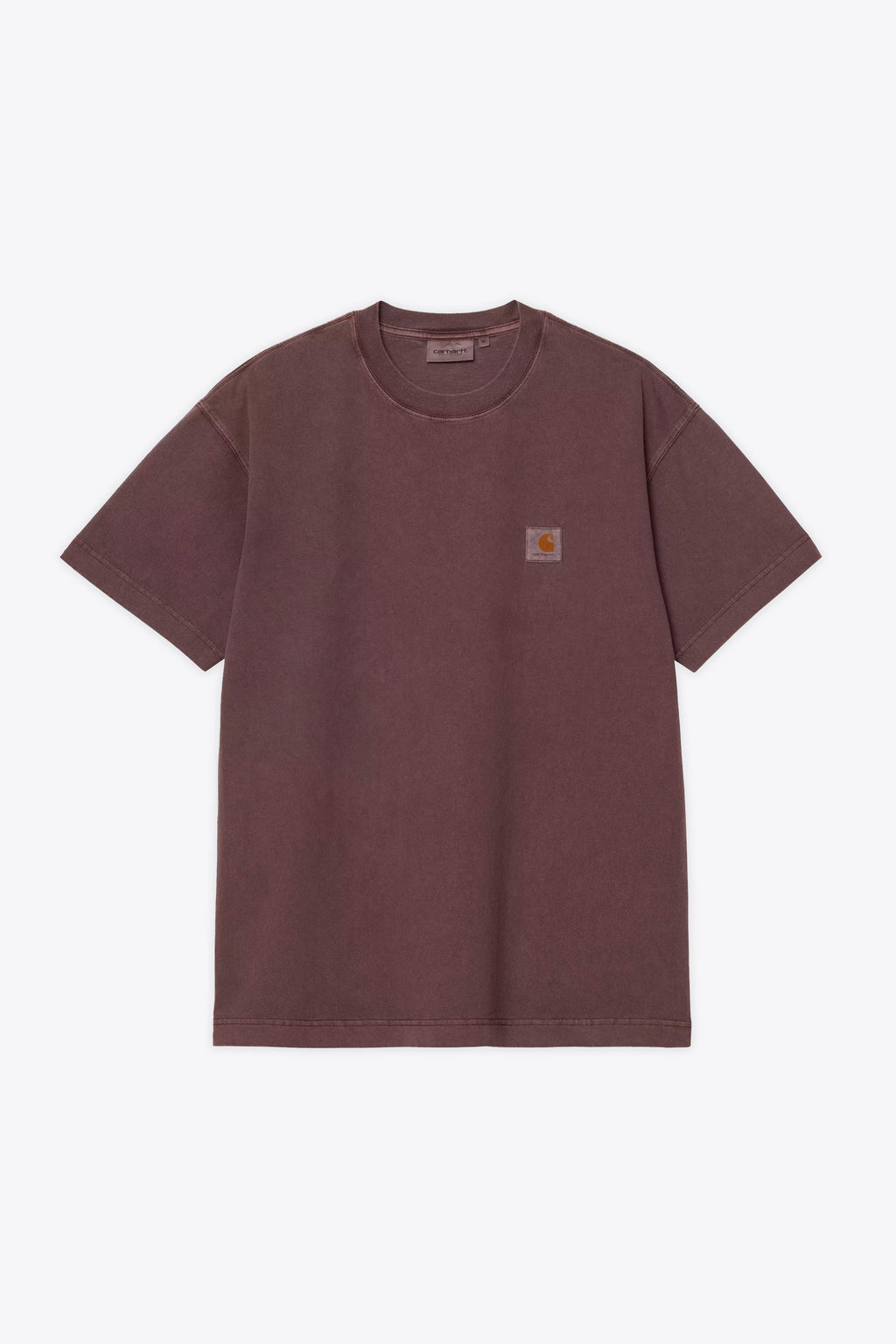 alt-image__T-shirt-in-cotone-bordeaux-con-logo-al-petto---S/S-Vista-T-Shirt