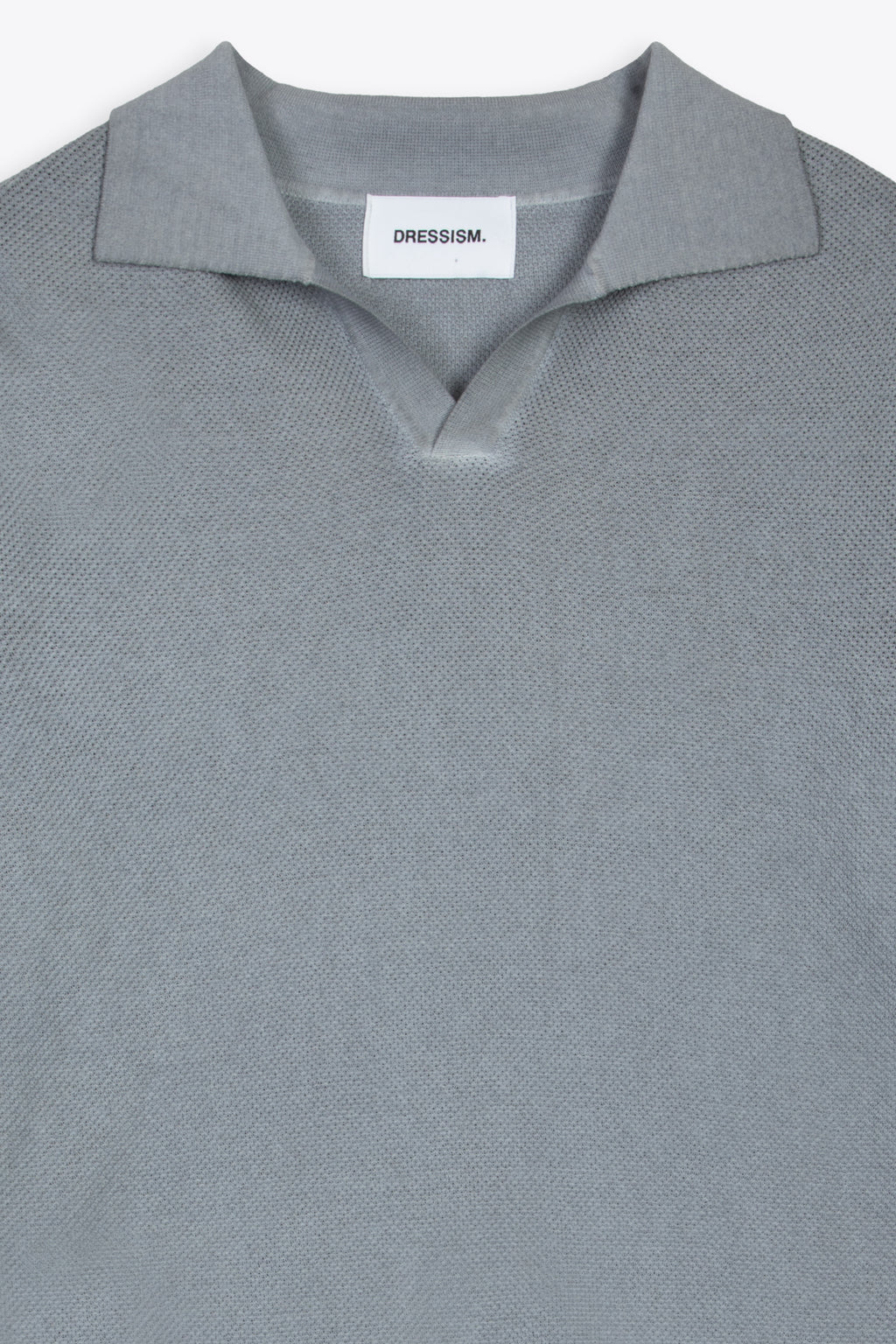 alt-image__Grey-moss-stitch-knitted-cotton-polo-shirt