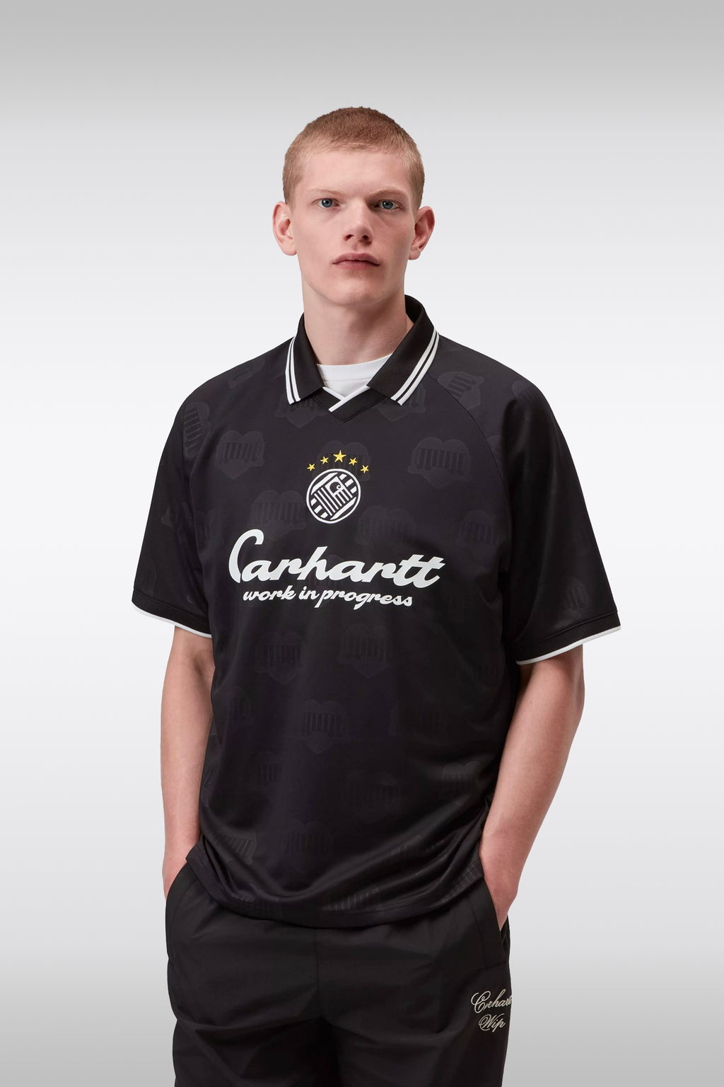 alt-image__T-shirt-nera-in-acetato-in-stile-football---S/S-Terrace-Football-T-Shirt