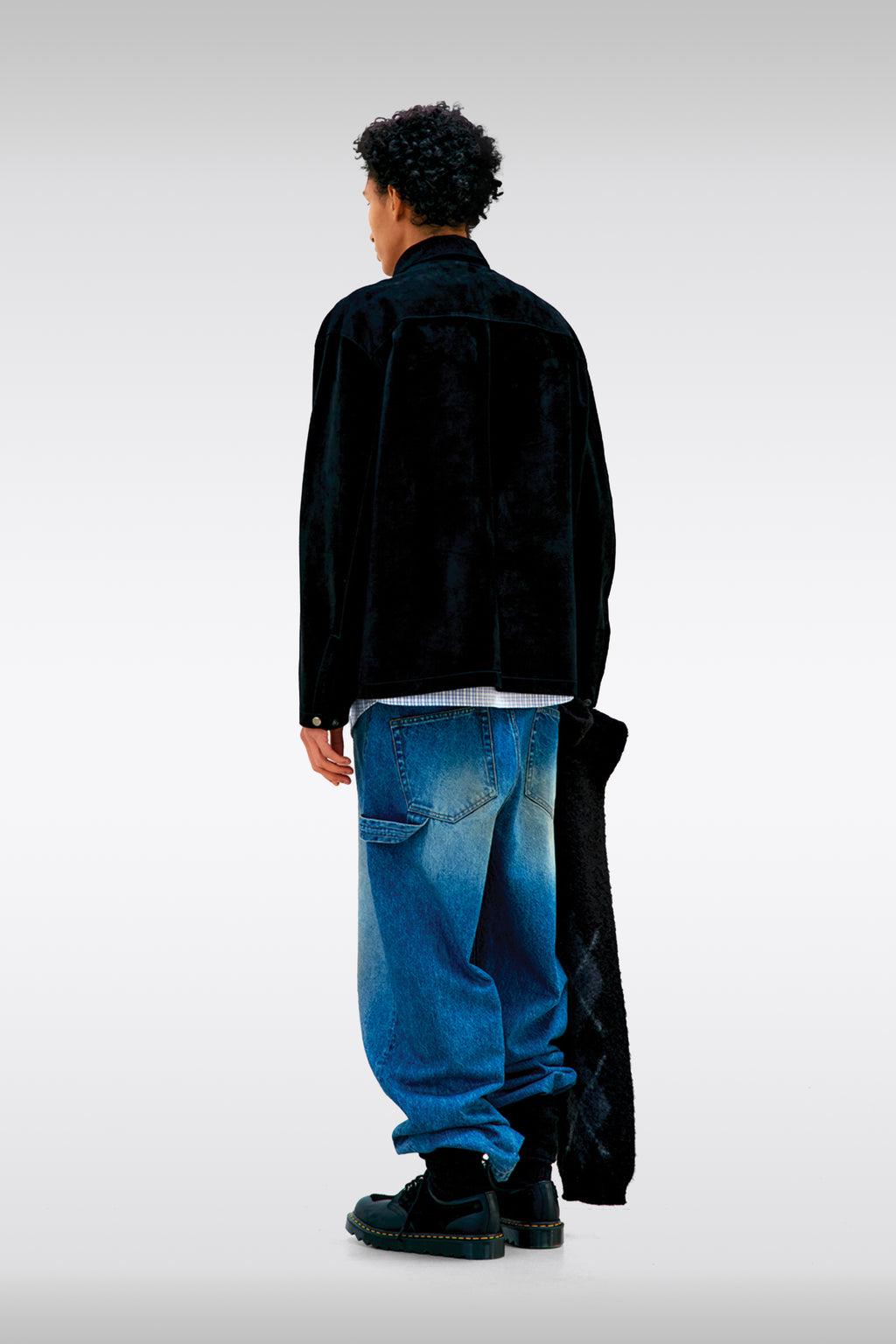 alt-image__Overhisrt-nera-in-suede-con-bottoni-automatici---Snap-Button-Suede-Leather-Shirt-Jacket