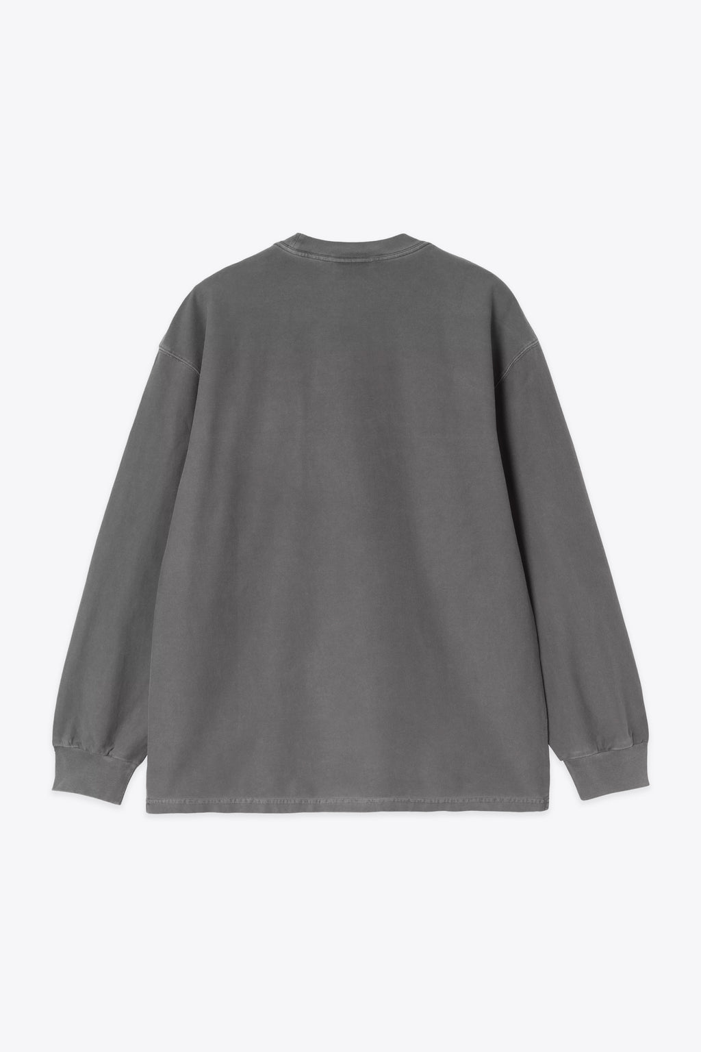 alt-image__T-shirt-nera-in-cotone-tinto-in-capo-con-maniche-lunghe-e-tasca-al-petto---L/S-Loose-Pocket-T-Shirt