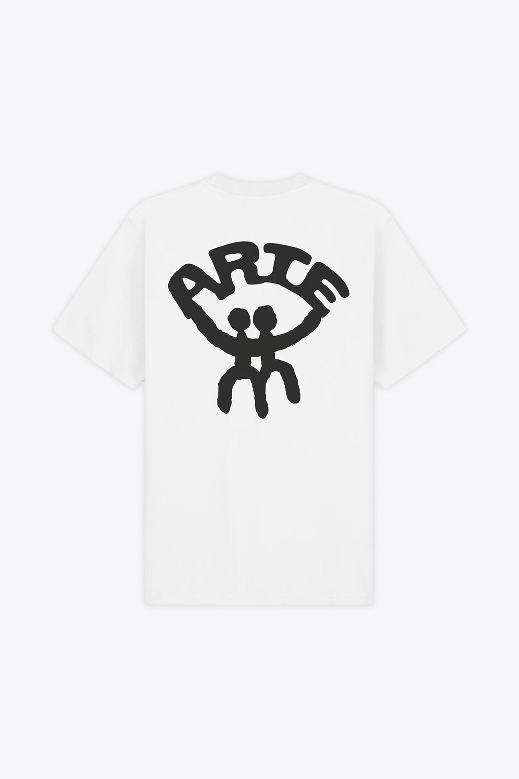 alt-image__T-shirt-bianca-in-cotone-con-stampa-grafica-sul-retro---Arte-Together-T-shirt