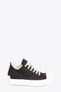 Black denim lace-up low sneakers with back tab - Low Sneaks 