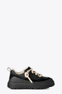 Sneaker bassa in pelle e suede nera - M Heritage Utility Sneaker 