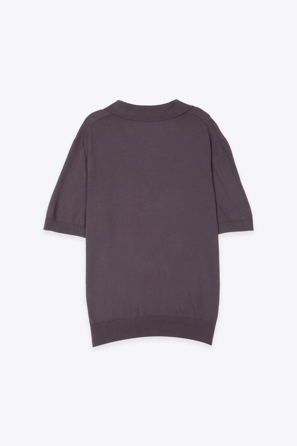 alt-image__Polo-in-cotone-marrone-con-collo-aperto