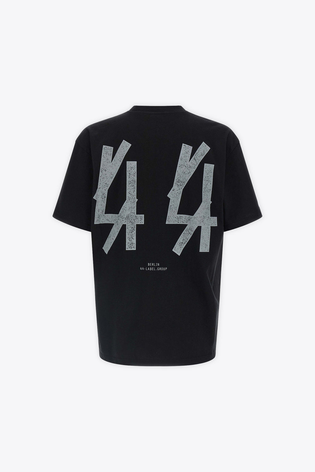 alt-image__T-shirt-nera-con-stampa-grigia-fronte/retro---Backstage-Tee