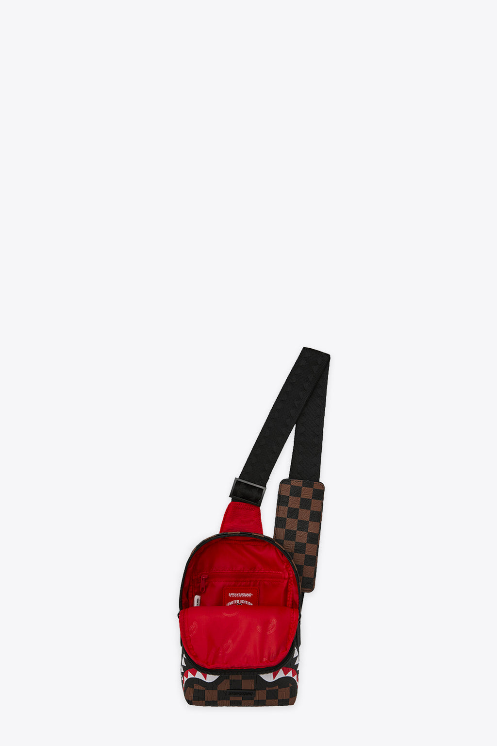 alt-image__Borsello-in-pvc-a-scacchi-marrone-e-nero-con-tracolla---Check-2-Emboss-Backpack-Sling