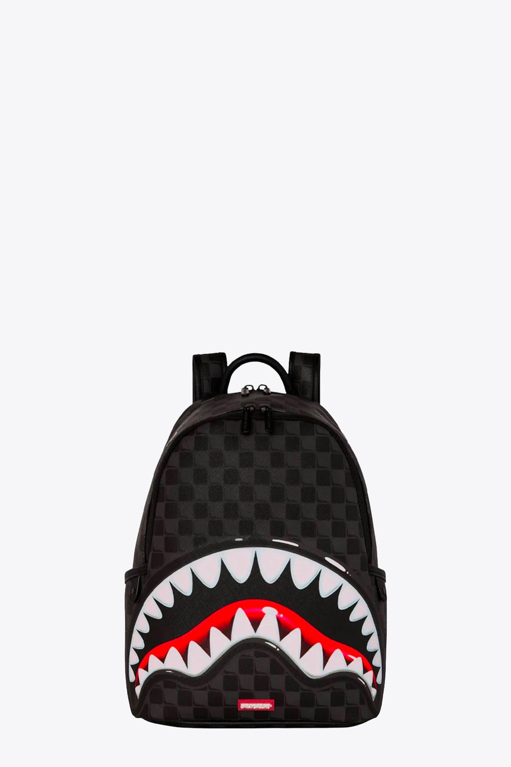 alt-image__Zaino-piccolo-in-pvc-a-scacchi-nero-con-bocca-shark-balloon---Sharks-In-Paris-Balloon-Savage-Backpack