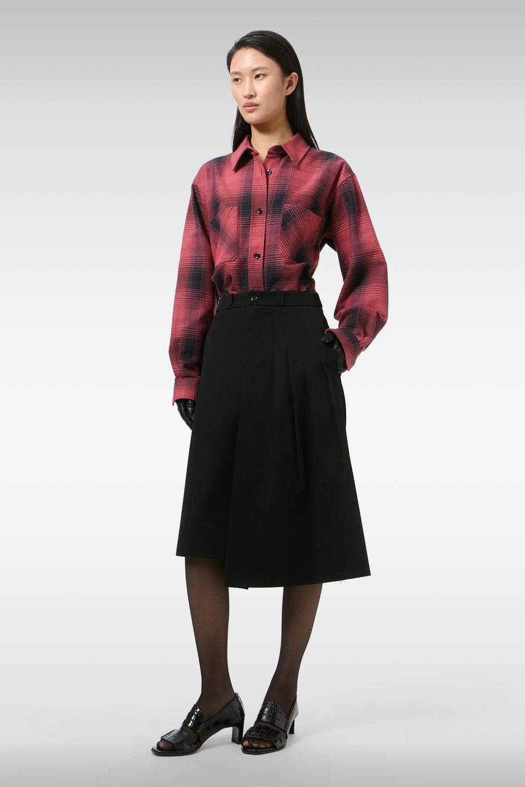 alt-image__Black-tailored-wool-midi-skirt-with-pleated-side-panel---Origami-Skirt