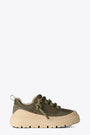 Sneaker bassa in pelle e suede verde militare - M Heritage Utility Sneaker 