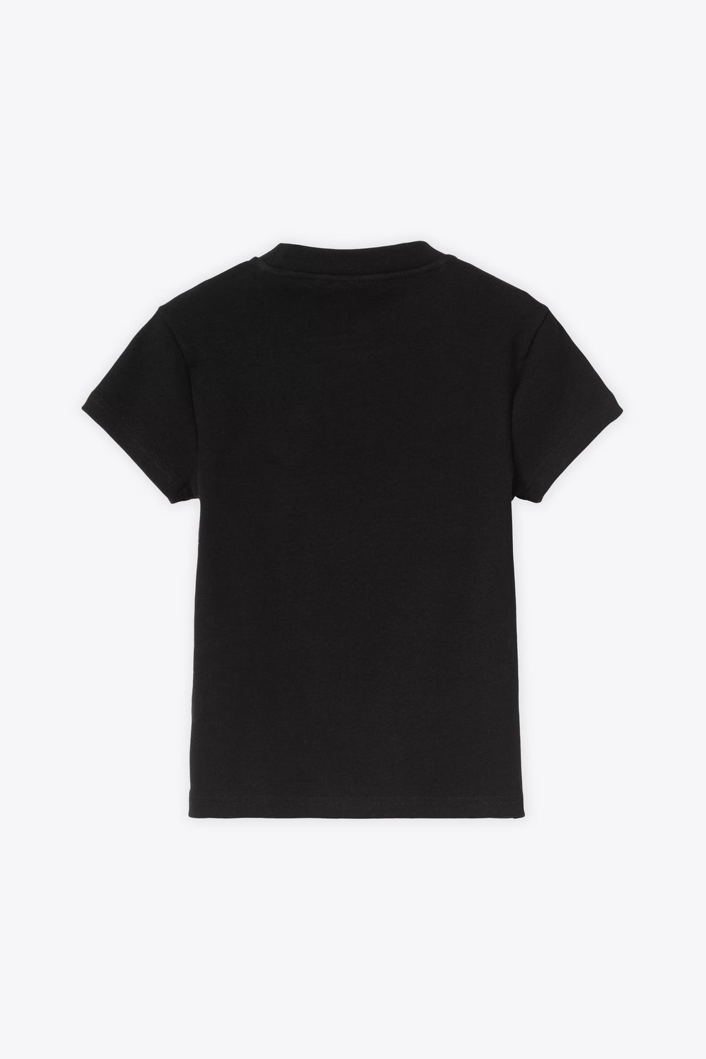 alt-image__T-shirt-nera-in-cotone-a-coste-con-logo-cuore-al-petto---W'-S/S-Small-Heart-Patch-T-Shirt