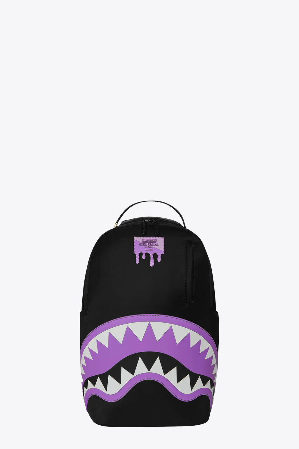 alt-image__Black-pvc-backpack-with-purple-shark-mouth-signature---Shark-Central-Light-Purple-Backpack