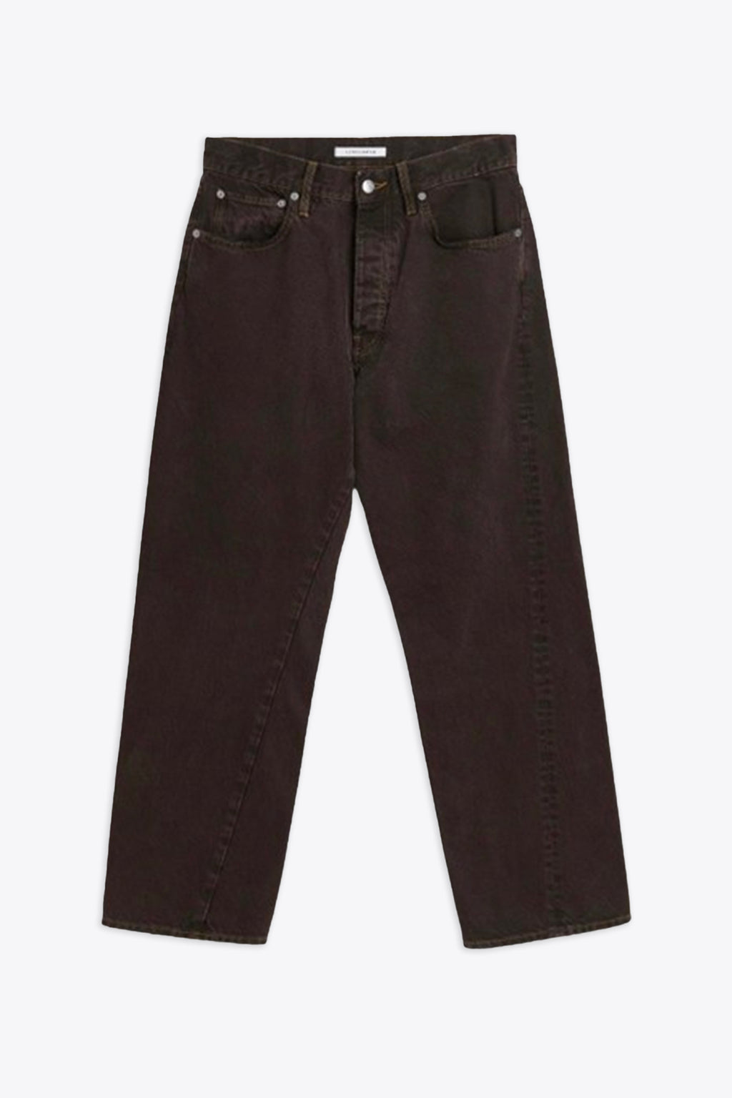 alt-image__Jeans-baggy-5-tasche-in-denim-marrone---Wide-Twist