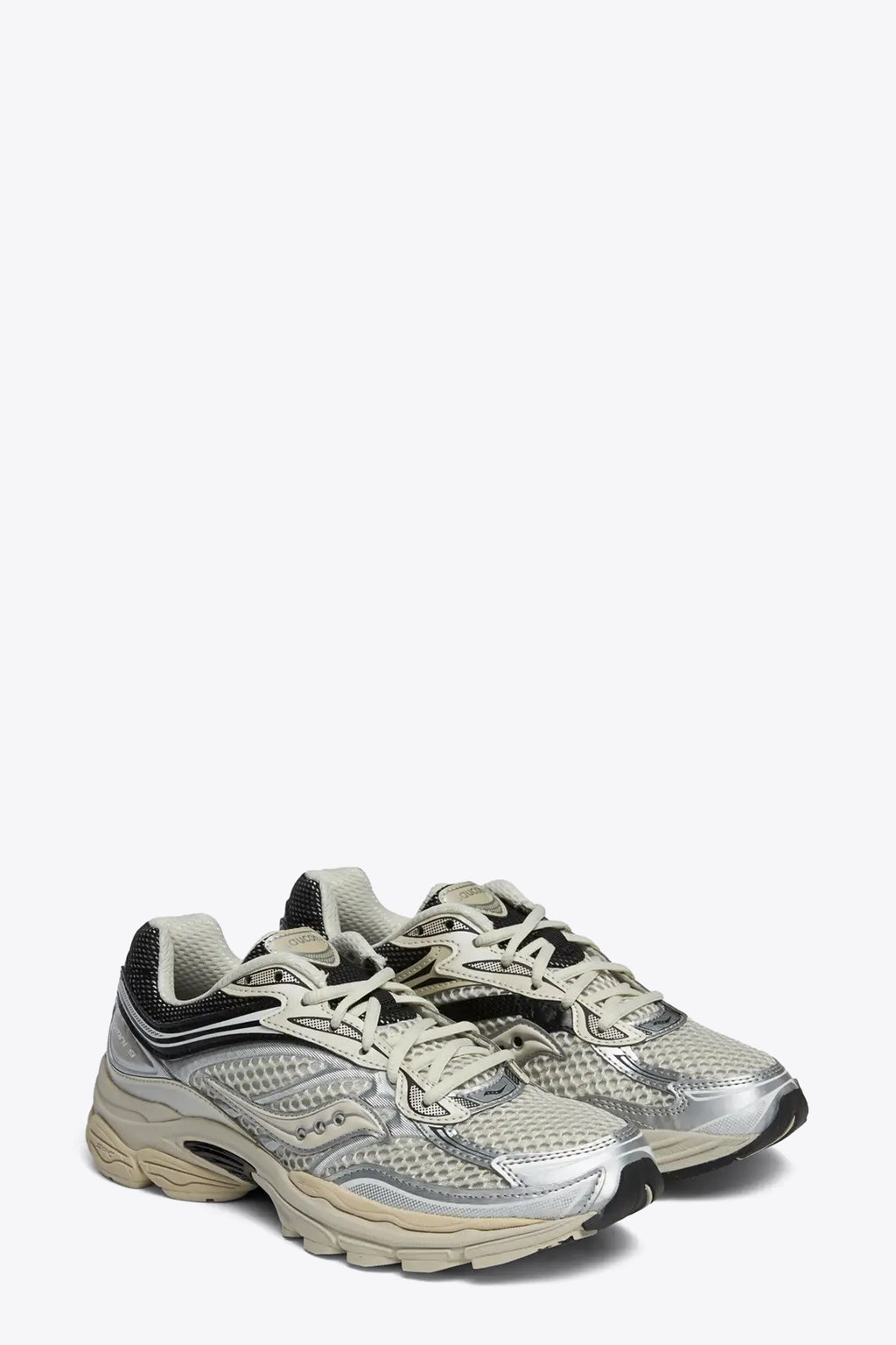 alt-image__Sneaker-bassa-in-mesh-panna-e-pelle-argento---Progrid-Omin-9