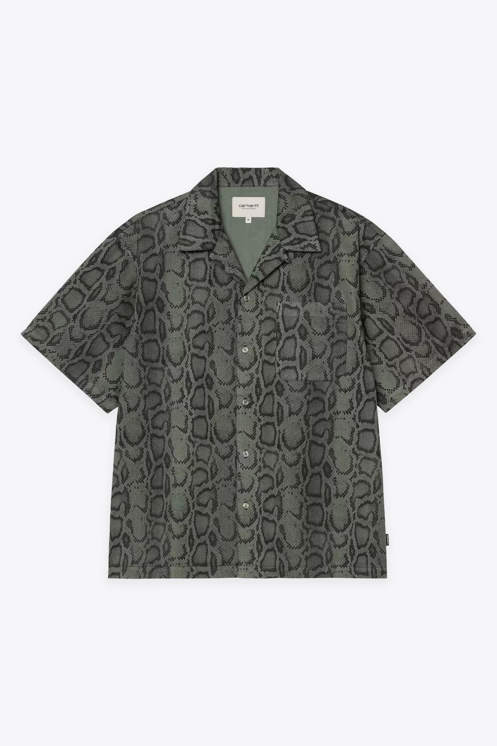 alt-image__Camicia-bowling-verde-con-maniche-corte-e-stampa-serpente---S/S-Snake-Camo-Shirt