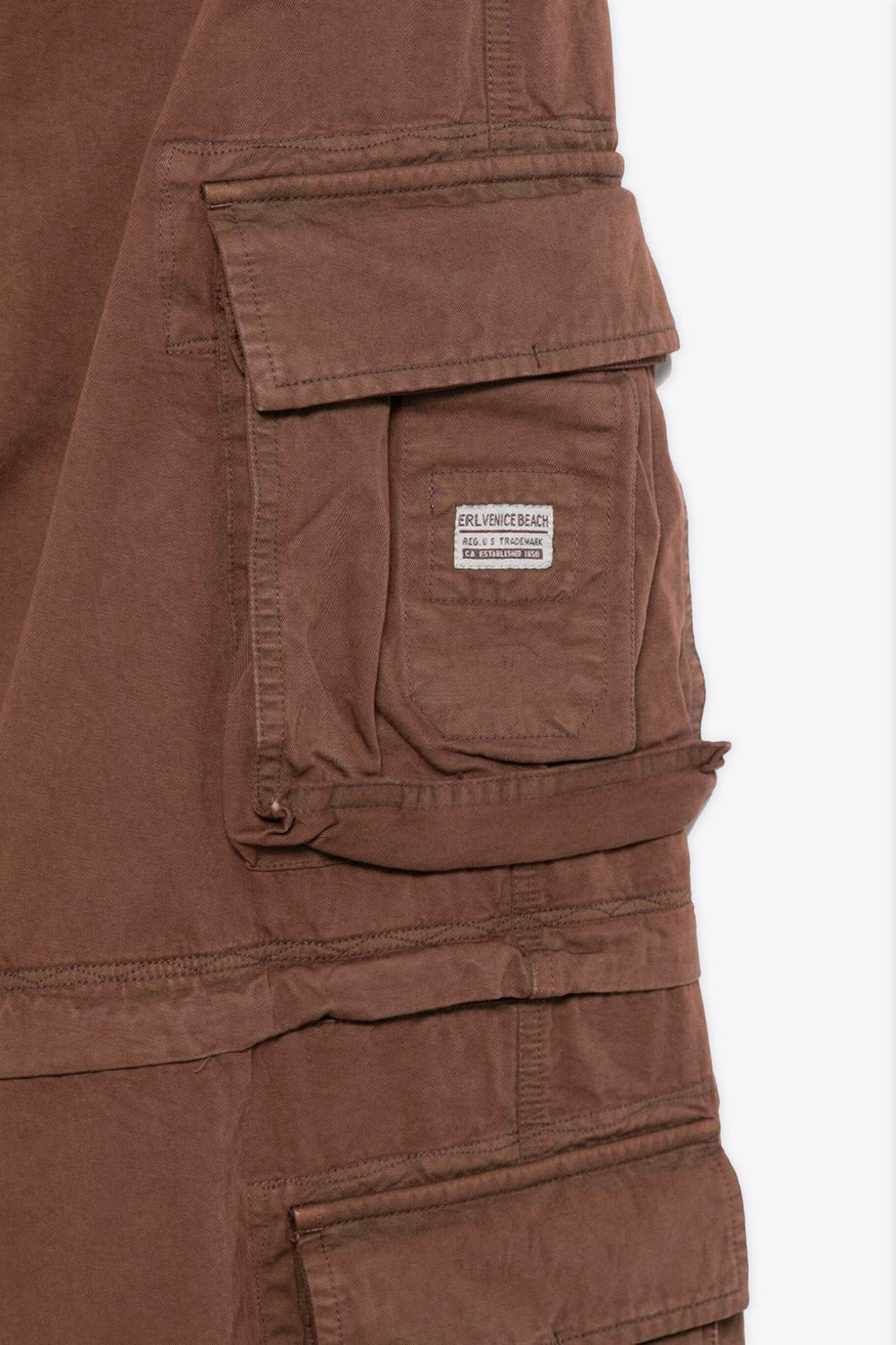 alt-image__Pantalone-cargo-in-cotone-marrone-convertibile---Unisex-Zip-off-Cargo-Pants-Woven