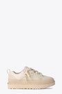 Sneaker bassa in camoscio panna con doppi lacci - W Lo Lowmel 
