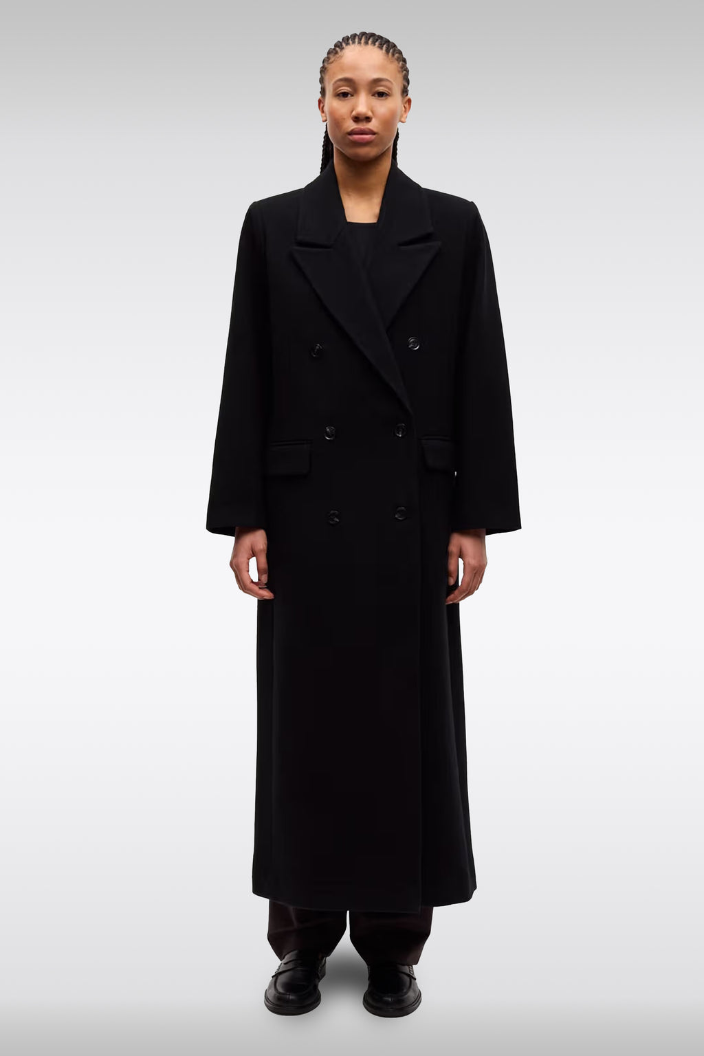 alt-image__Cappotto-doppiopetto-nero-in-misto-lana---Sajill-Coat