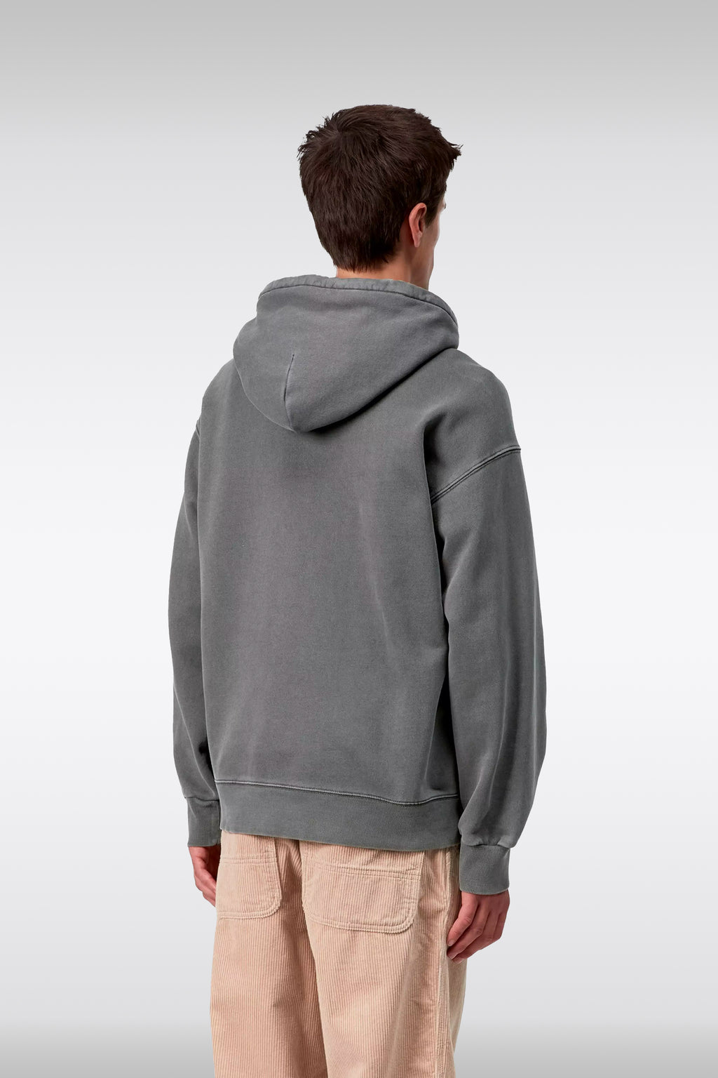 alt-image__Felpa-oversize-in-cotone-grigio-antracite-con-cappuccio---Hooded-Vista-Sweatshirt
