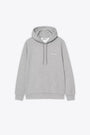HOODED SCRIPT EMBROIDERY SWEAT-Grigio 