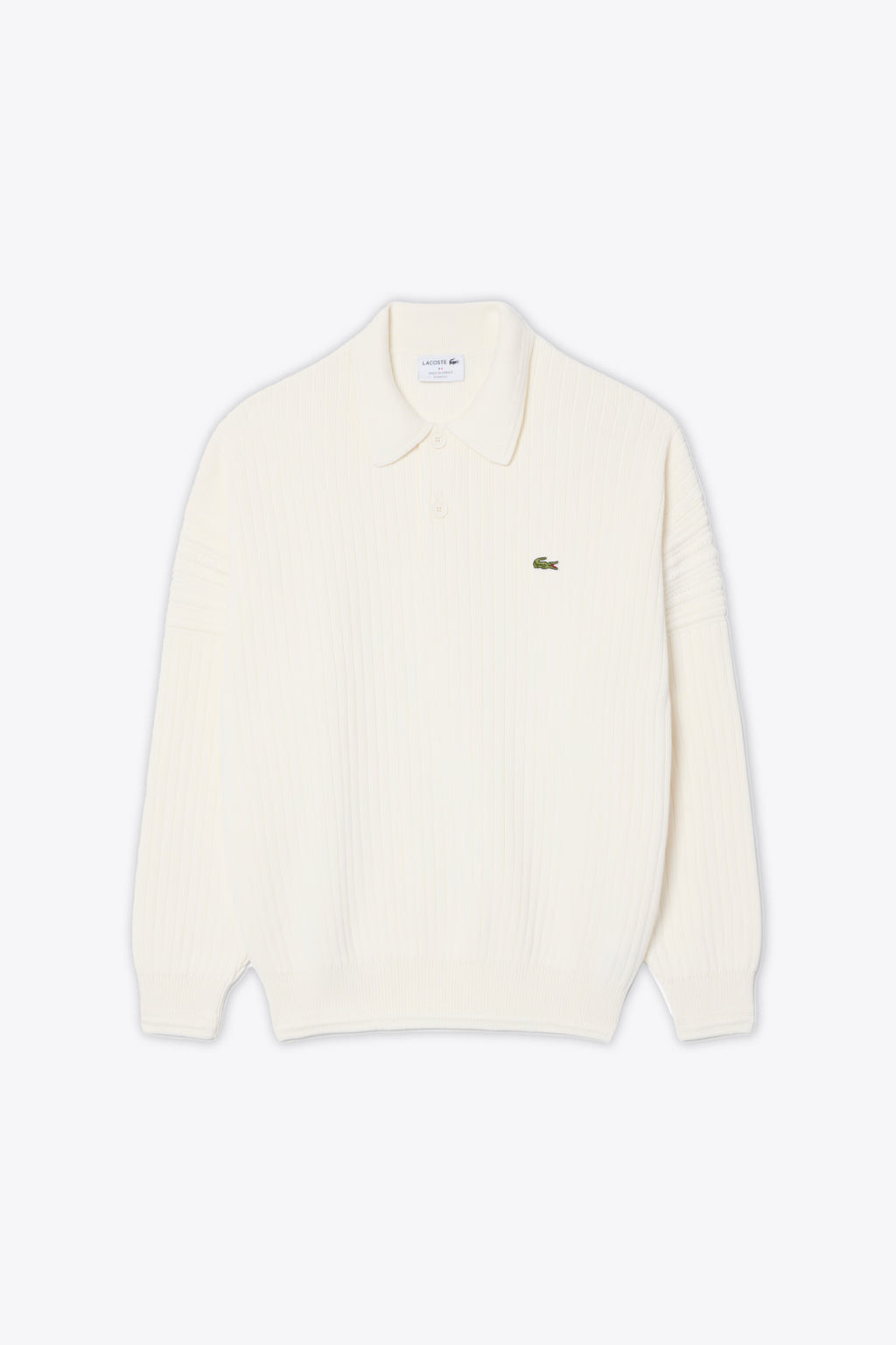 alt-image__Pullover-in-cotone-a-coste-panna-con-colletto-a-polo-Made-in-France