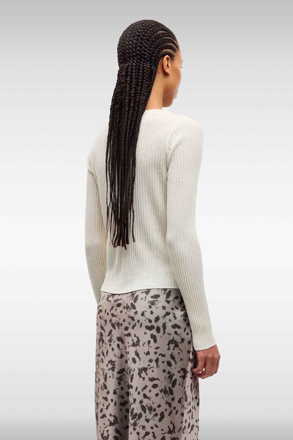 alt-image__Pullover-in-lana-a-coste-panna-doppiato-con-bottoni---Sajose-V-Neck