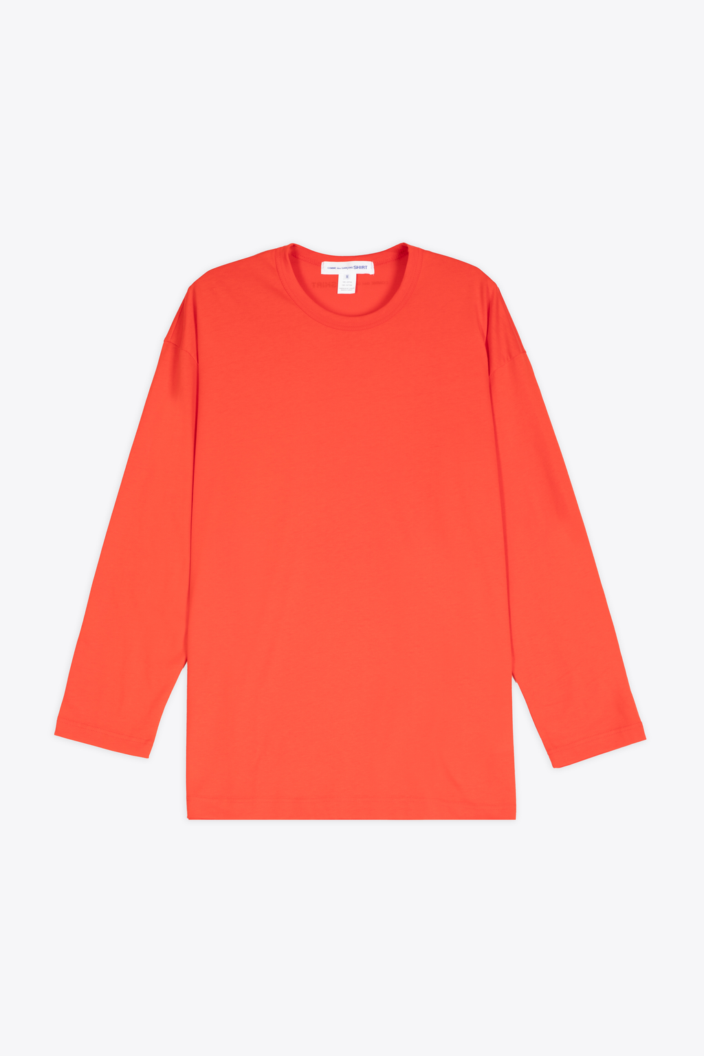 alt-image__T-shirt-oversize-in-cotone-rosso-corallo-con-maniche-lunghe
