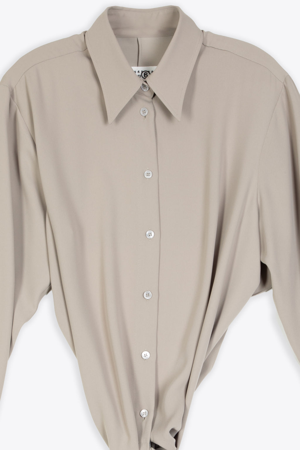 alt-image__Camicia-cropped-color-sabbia-con-bande-annodate-in-vita