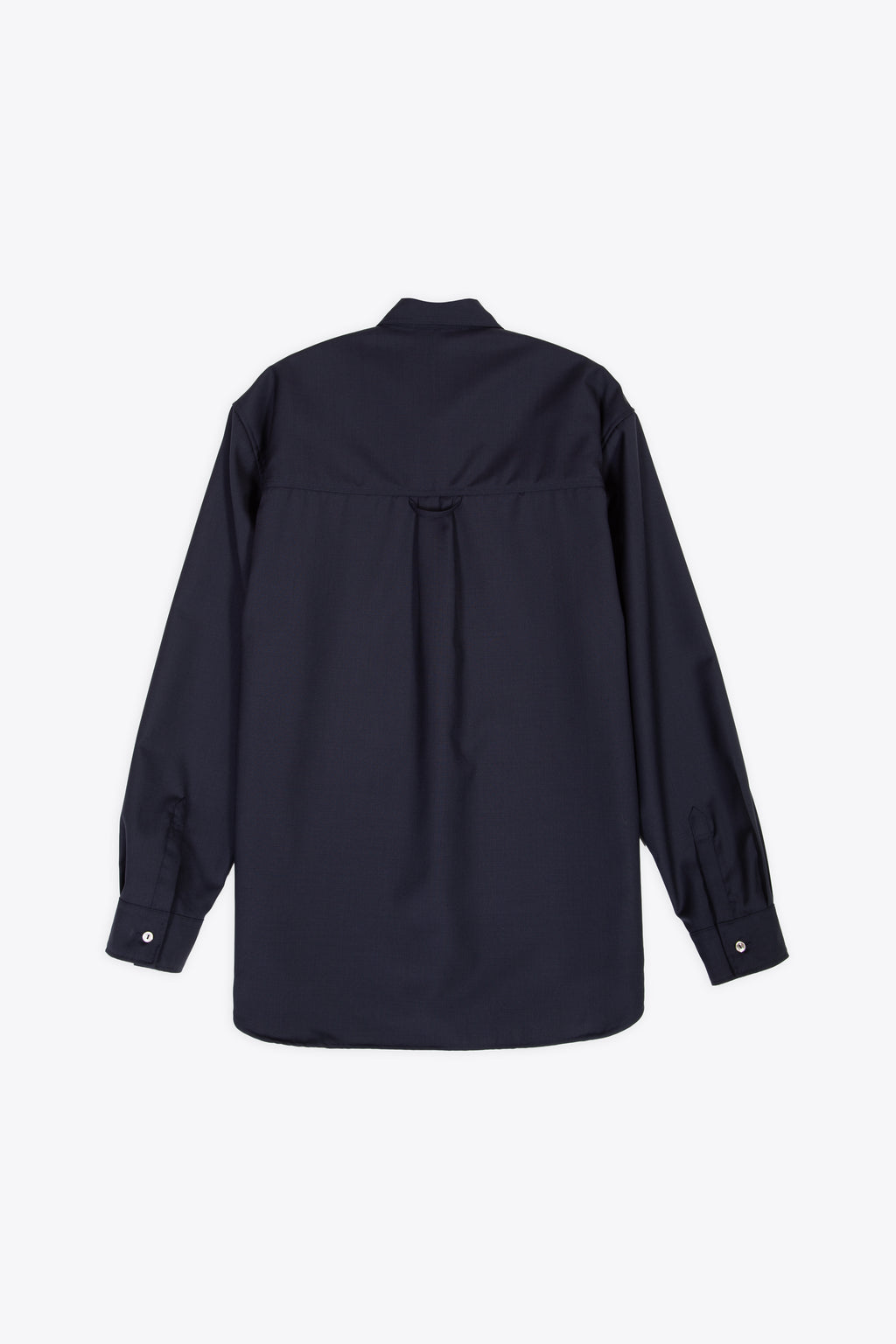 alt-image__Overshirt-in-frescolana-blu-navy-con-maniche-lunghe---Chest-Cut-Overshirt