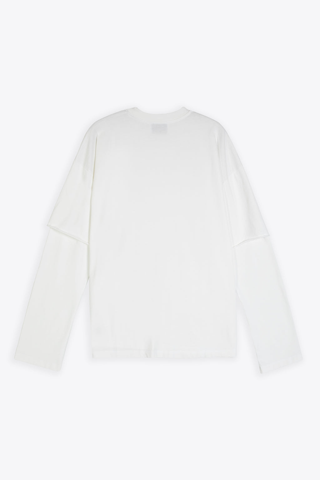 alt-image__T-shirt-bianca-boxy-fit-in-cotone-con-manica-lunga-doppiata---Double-Tee-Patch-Only