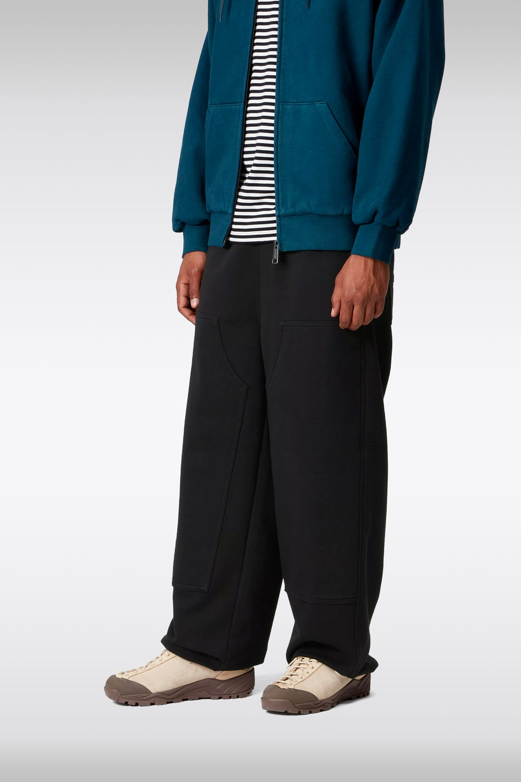 alt-image__DOUBLE-KNEE-SWEAT-PANT-COTTON/POLYESTER-SWEAT-Nero