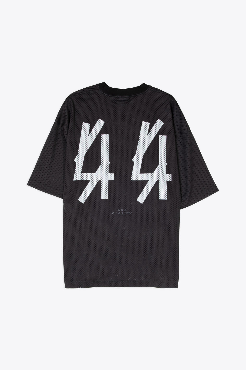 alt-image__T-shirt-nera-in-mesh-con-logo-stampato-in-bianco---Soccer-Tee