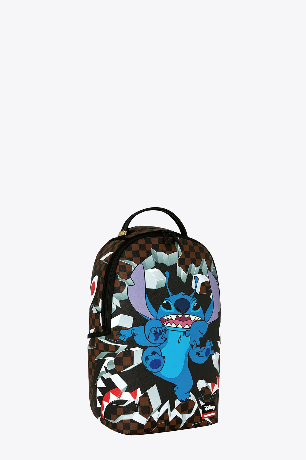 alt-image__Brown-check-pvc-backpack-with-Stitch-print---Disney-Stitch-Breakout-Backpack-