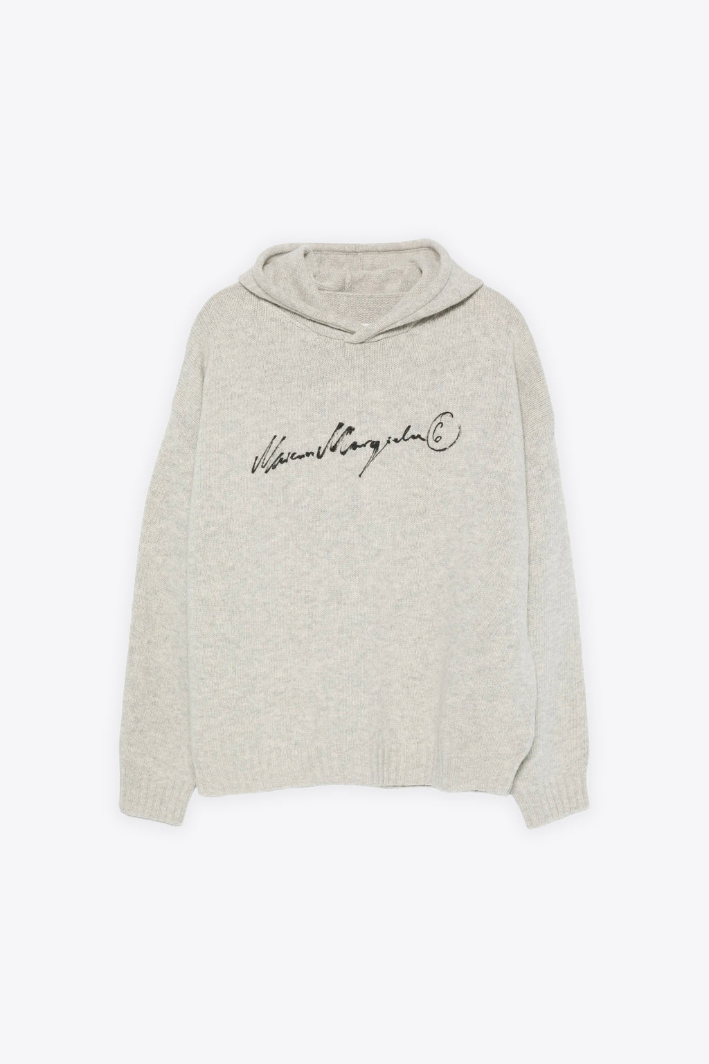 alt-image__Pullover-grigio-in-lana-con-cappuccio-e-logo-in-corsivo-al-petto