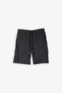 Shorts neri in cupro con elastico e coulisse - Pajama Corto Otaru 
