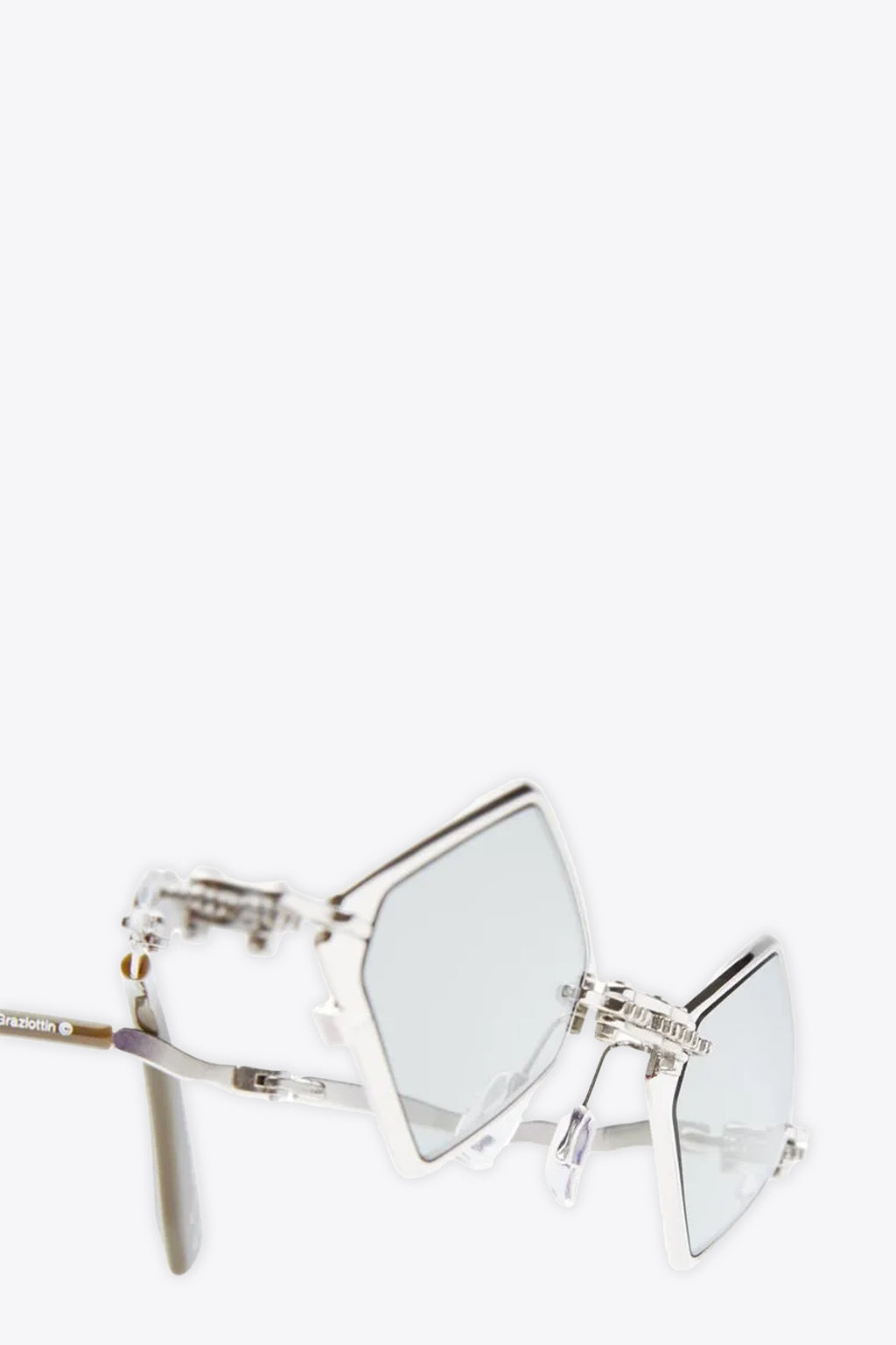 alt-image__Rhomboid-silver-toned-metal-folding-sunglasses---H80