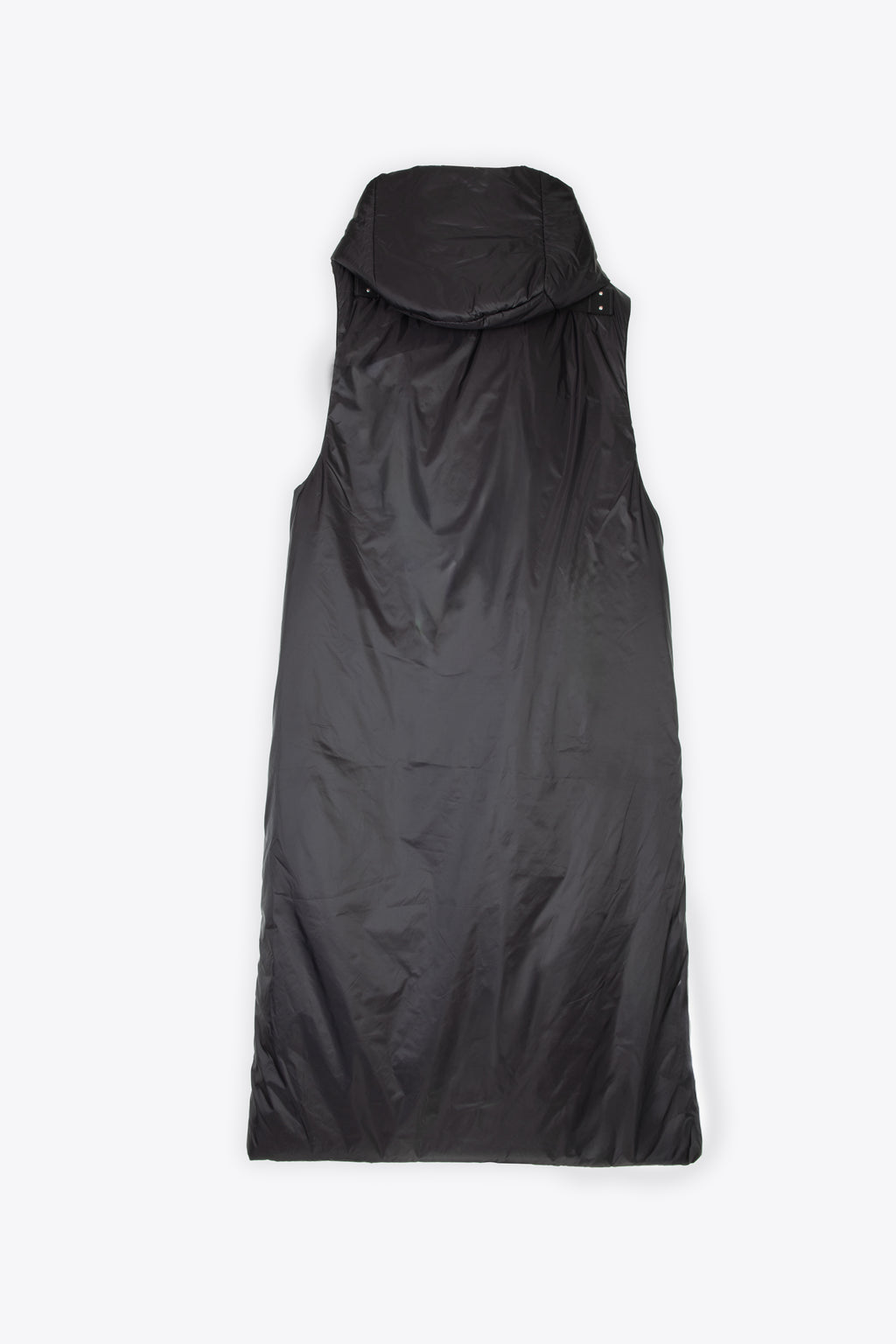 alt-image__Cappotto-smanicato-nero-in-nylon-imbottito-con-cappuccio---Hooded-Liner