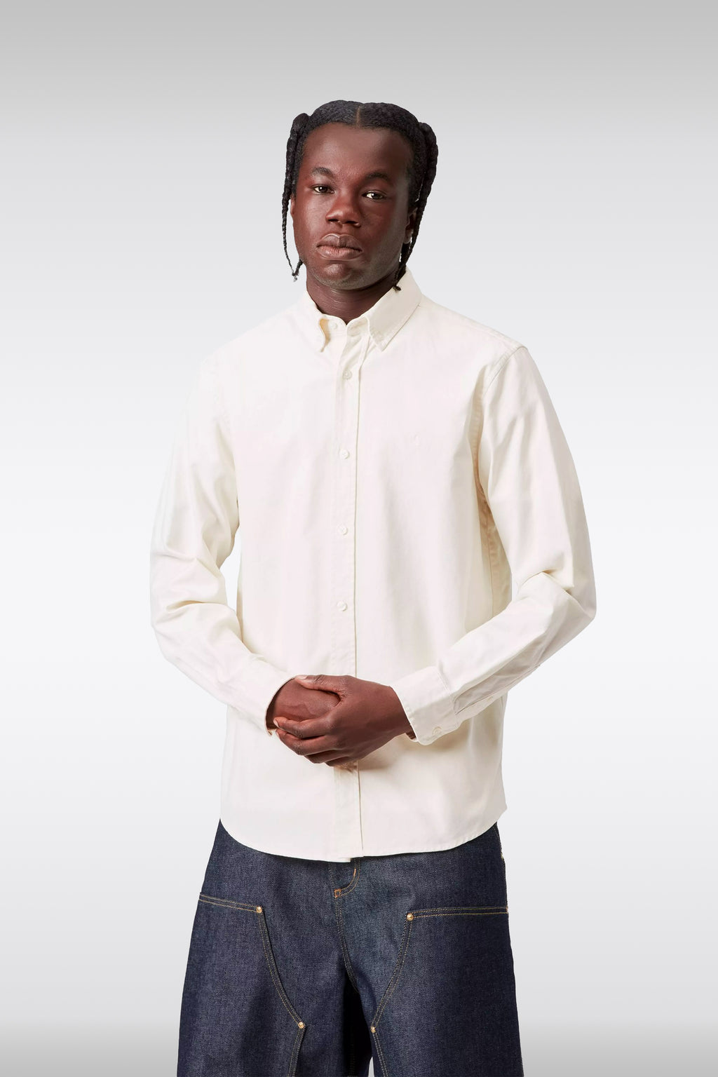 alt-image__L/S-BOLTON-SHIRT-COTTON-OXFORD--Bianco