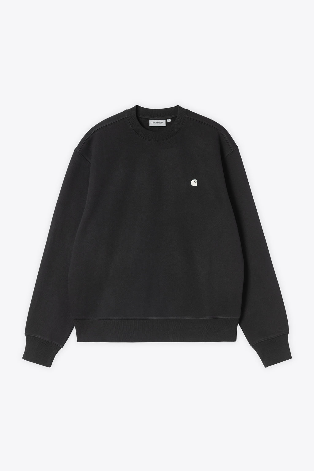 alt-image__Felpa-nera-in-cotone-loose-fit---Mack-Sweatshirt