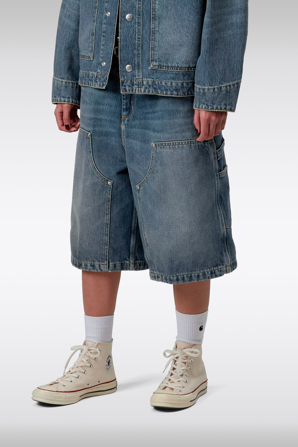 alt-image__Bermuda-baggy-in-denim-blu-sabbiato-con-ginocchia-rinforzate---W'-Nixon-Double-Knee-Short