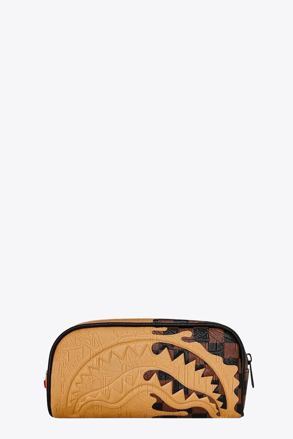 alt-image__Brown-check-pvc-pouch-with-melted-shark-mouth-signature---Henny-Melt-Pouch