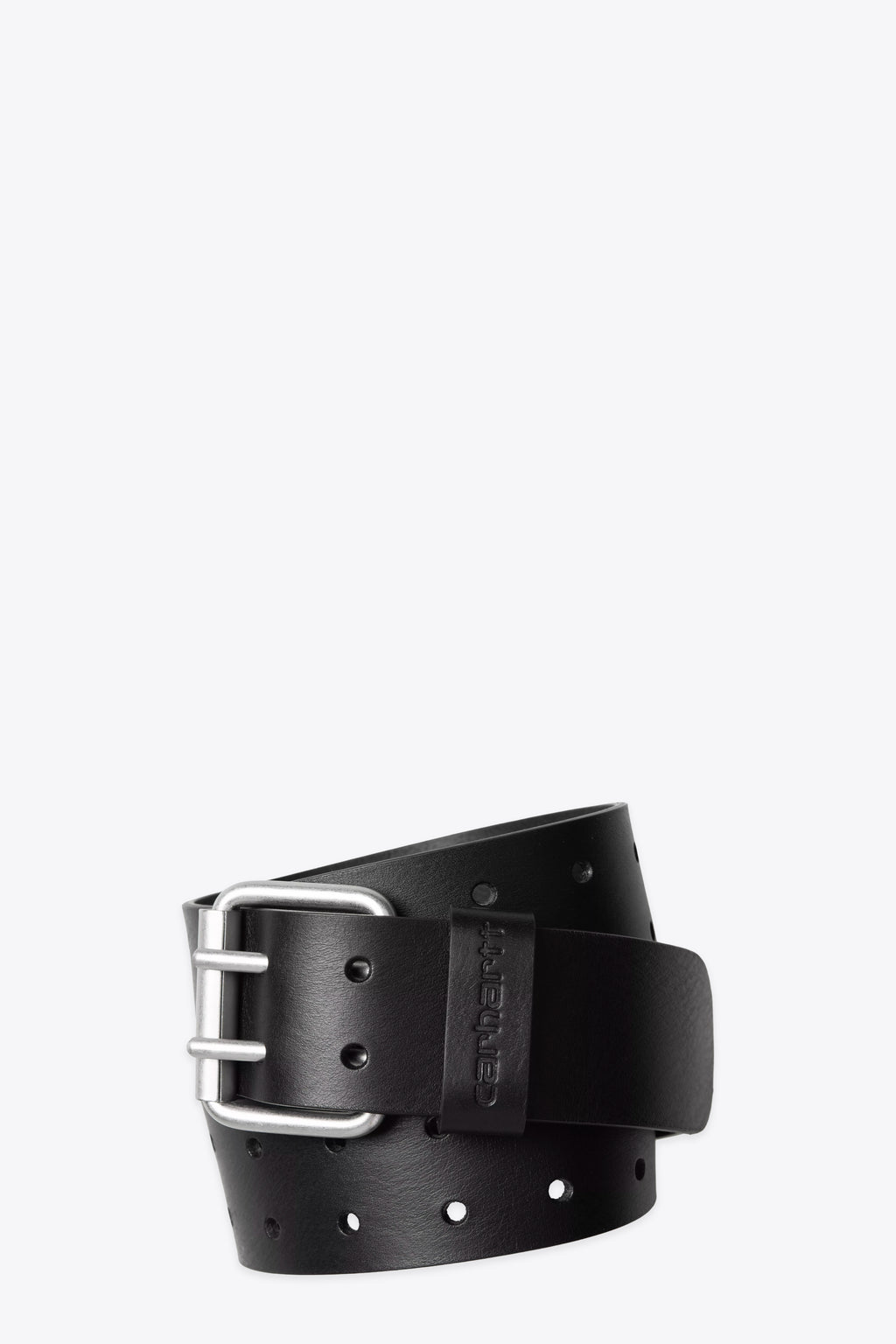 alt-image__Cintura-nera-in-pelle-con-fibbia-in-metallo-a-due-ardiglioni----Double-Script-Belt