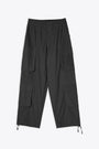 Pantalone nero cargo in cotone - Relaxed Utility Quatro Cargo Pants 