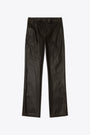 Pantalone nero in similpelle - P Rivers 