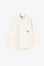 L/S IRWIN SHIRT COTTON POPLIN-Panna 