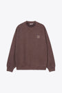 Felpa oversize in cotone bordeaux tinto in capo - Vista Sweatshirt 