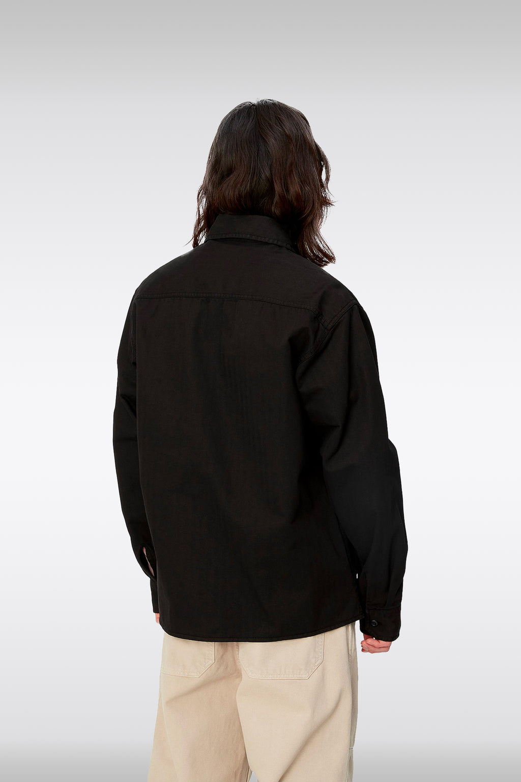 alt-image__Black-herringbone-cotton-jacket-with-zip---Rainer-Shirt-Jac